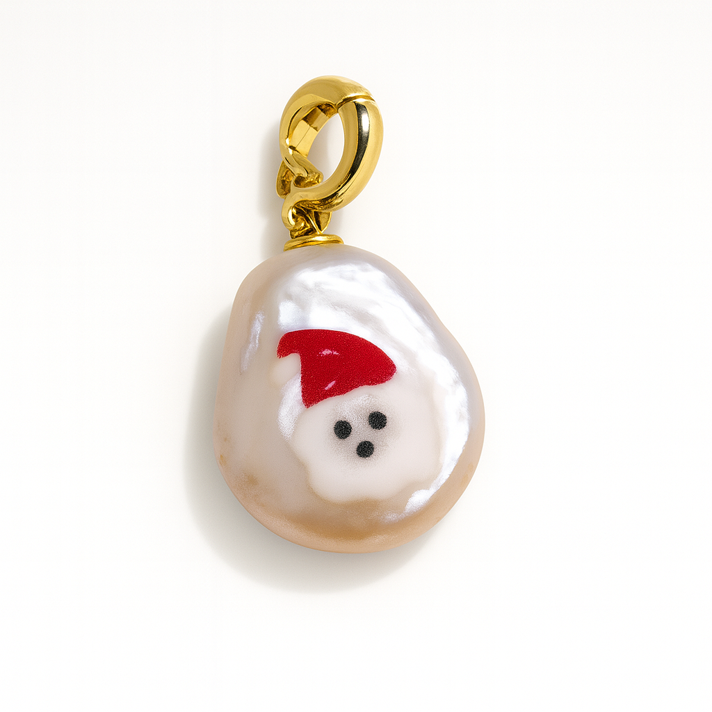 Christmas Puppy Pearl Pendant